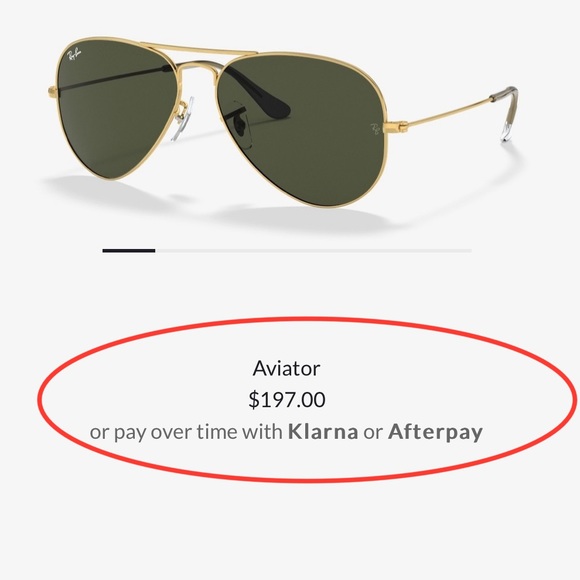 RAY-BAN AVIATOR CLASSIC Gold framed Unisex - Picture 7 of 8